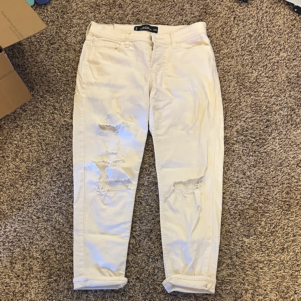 Hollister woman’s white Jeans
